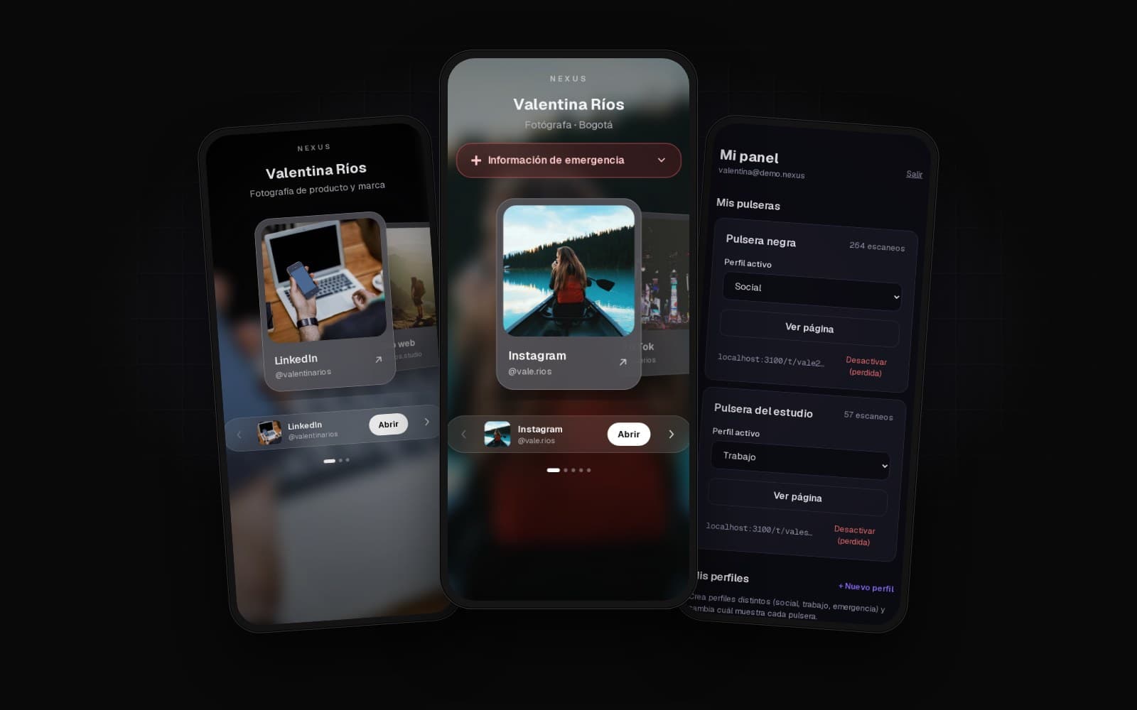 Mockup de Nexus